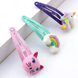 Children Hairclip Metal Snap