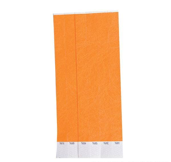 Buy ORANGE WRIST TICKETS in Bulk