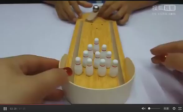 Wooden Mini Bowling Game Ball