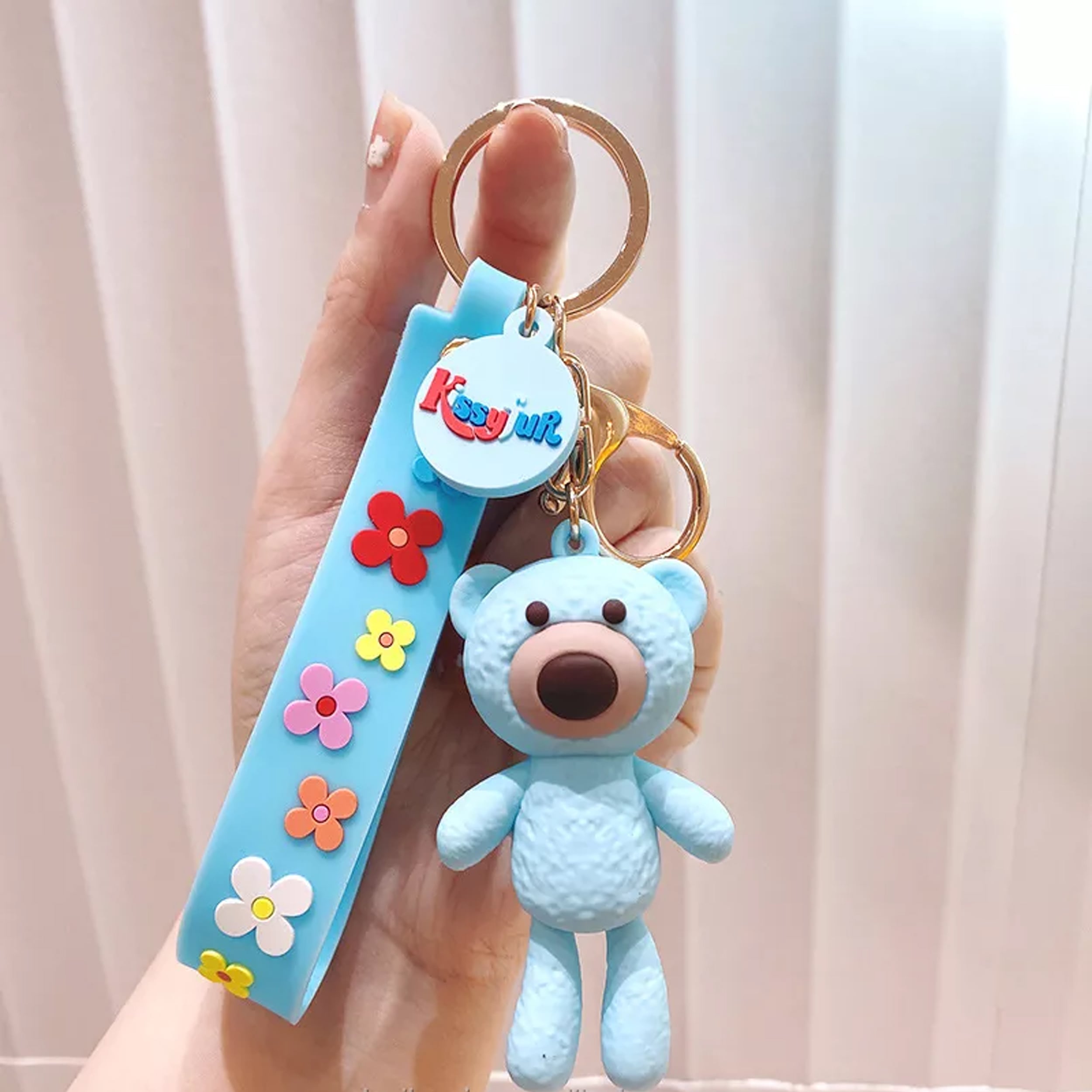 3D Bear Keychain With Flap