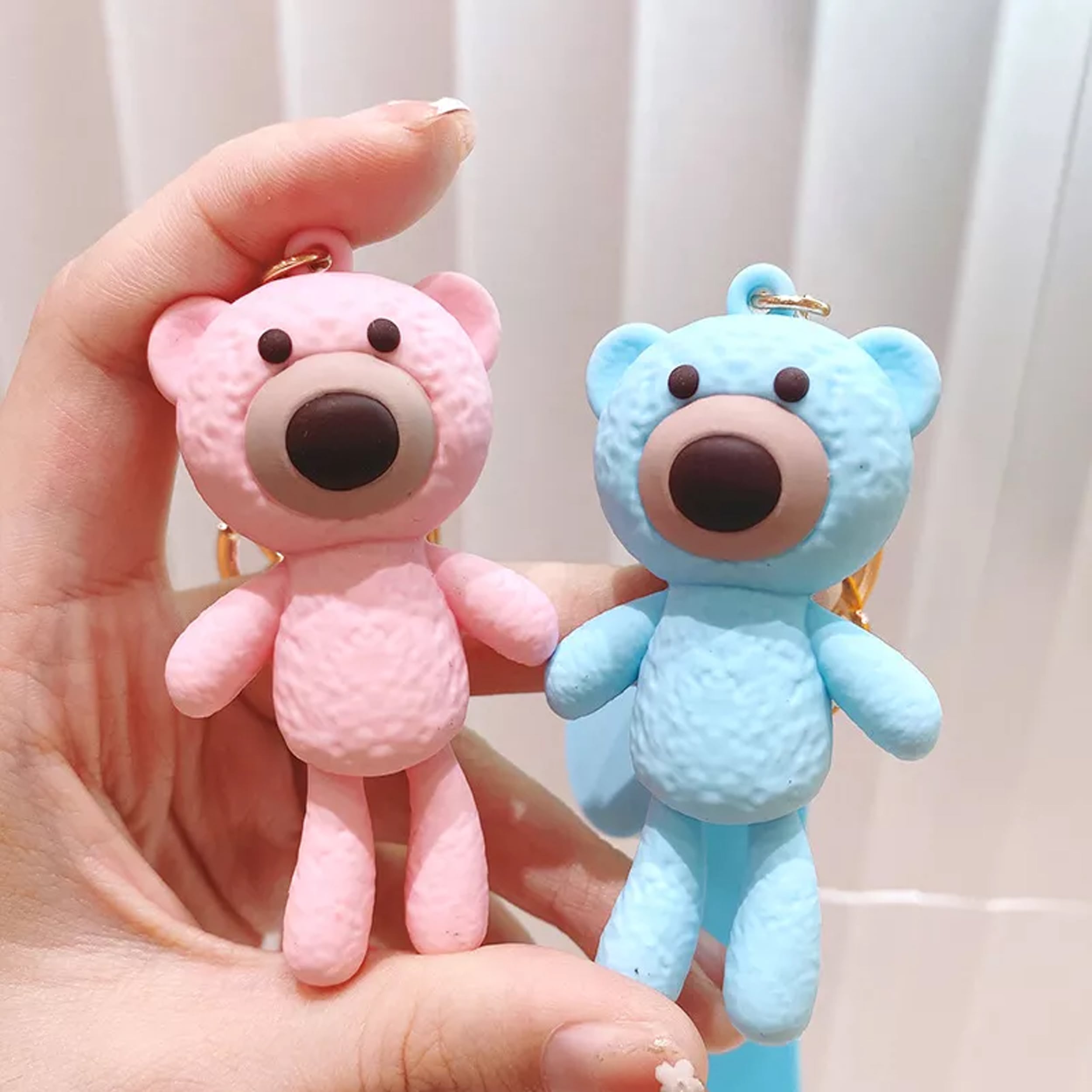 3D Bear Keychain With Flap