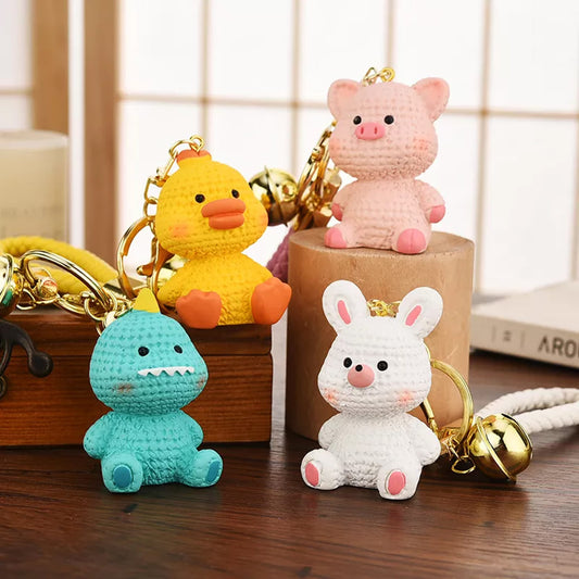 3D Shaped Animals Keychains