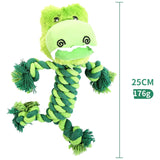 Keep Your Dog's Teeth Healthy with Our Crocodile Shape Chew Tough Pet Dog Plush Rope Toys