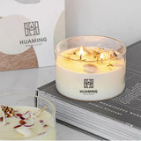 Glass Jar Crystal Stone Luxury High Quality Handmade Soy Wax Scented Candle for Birthday Wedding Holiday Gift