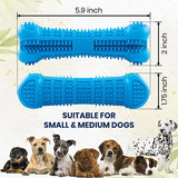 Bone Shape Soft Dog Chew Rubber Pet Teeth Cleaning Toy