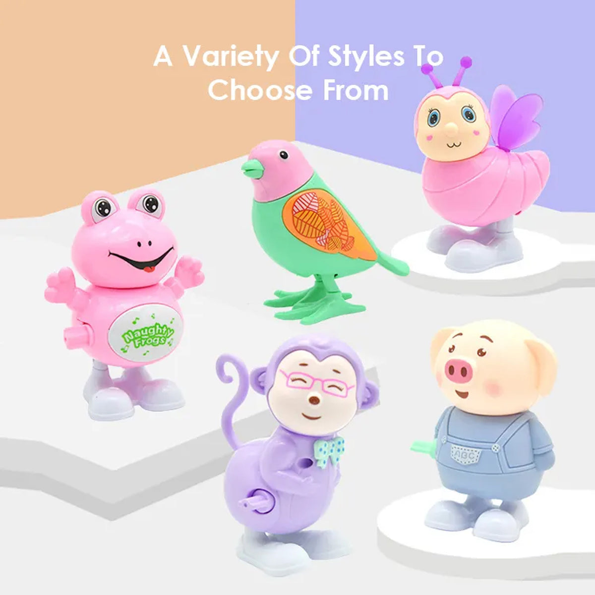 Cartoon Animals Clockwork Wind-Up Toys