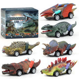 Dinosaur  Vehicle Rubber Toy