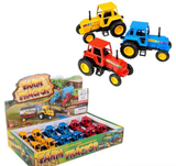 Buy 3.75" DIE-CAST PULL BACK FARM TRACTORS in Bulk