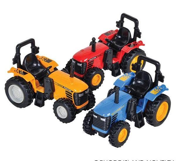 Buy 4" DIE-CAST PULL BACK FARM TRACTOR in Bulk