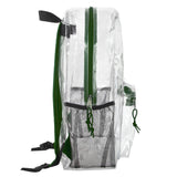 Classic 17 Inch Clear Backpack - Green ( 1 Case= 24Pcs) 9.45$/pc