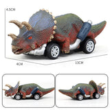 Dinosaur  Vehicle Rubber Toy