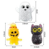 Halloween Ghost Pumpkin Witch Puffer Balls Stress Relief Toys for Kids with Gel Water Beads Balls