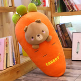 Cute Bear Plush Stuffed Animal & Fruits Plush Pillow for Kids