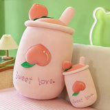 Fruit Milk Tea Cup Sleeping Pillow Toy