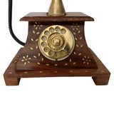 Hand Carved Wooden Telephone