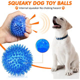 Dog Donut Shape Squeaky Balls Bone Teething Pet Chew Toys