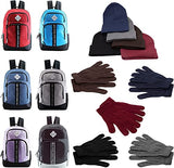 Buy Bulk Case of 12 Backpacks and 12 Winter Item Sets - Wholesale Care Package - Emergencies, Homeless, Charity