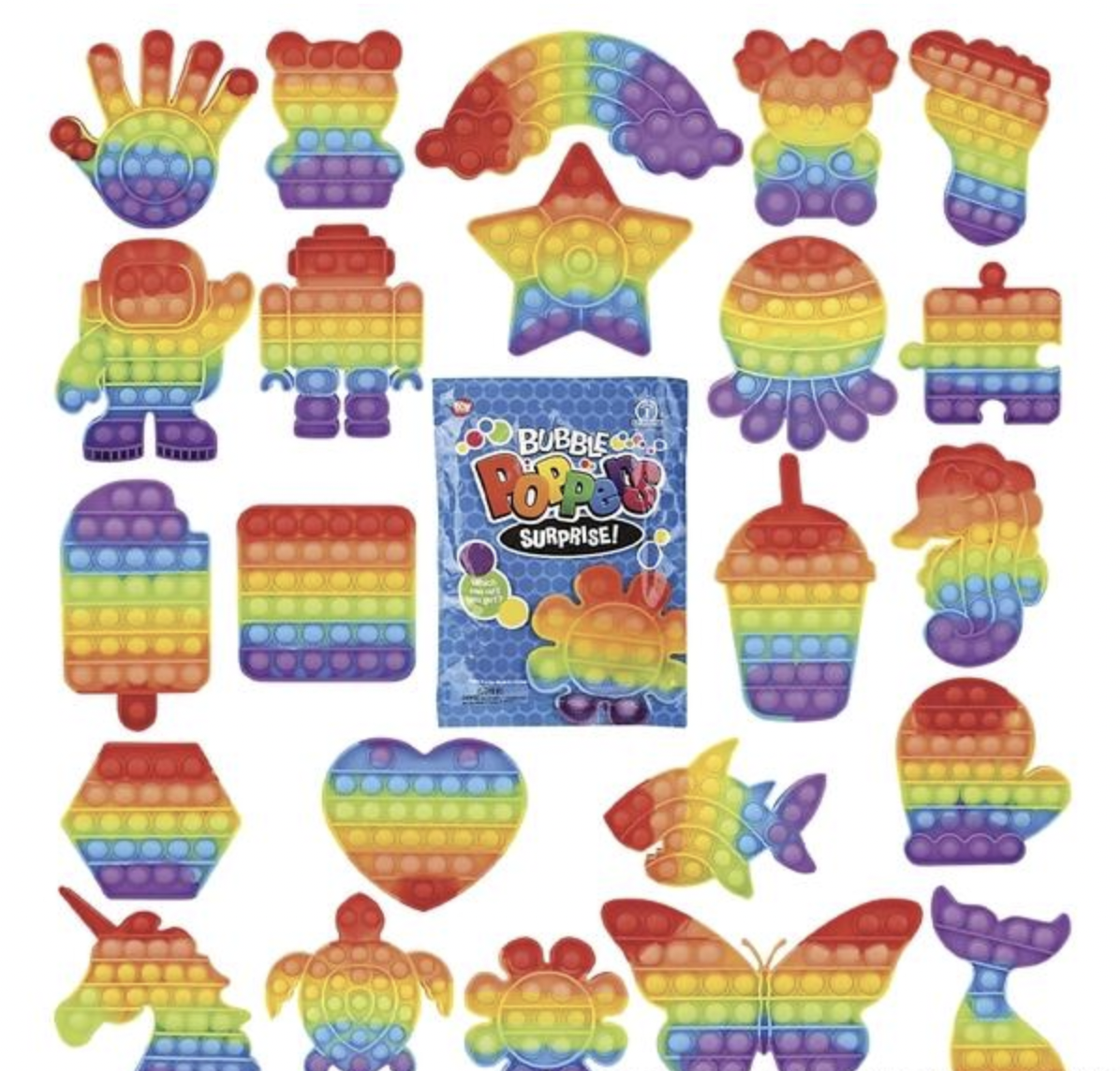 Buy RAINBOW BUBBLE POPPERS BLIND BAG MIX in Bulk