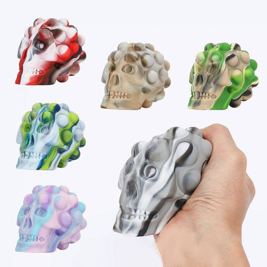 Skull Shaped Squeeze Fidget Ball