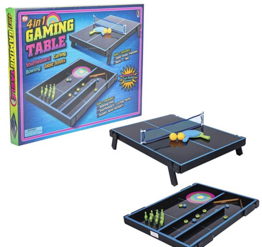 Buy NEON WOODEN TABLETOP 4 IN 1 MULTI GAME 20"x18.5" in Bulk