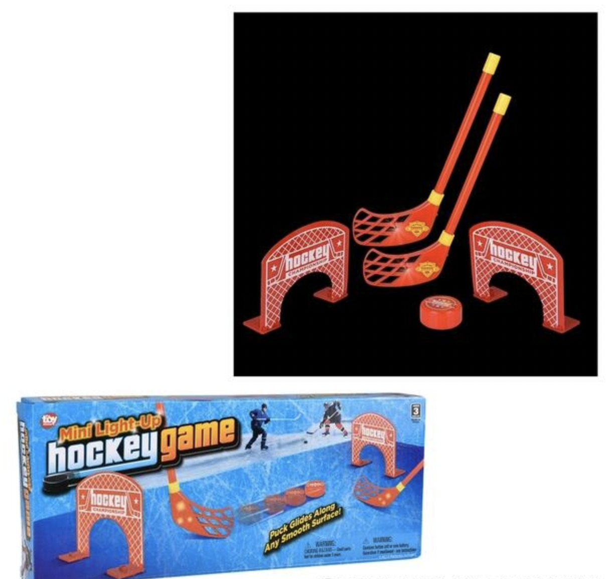 Buy MINI LIGHT-UP HOCKEY SET in Bulk