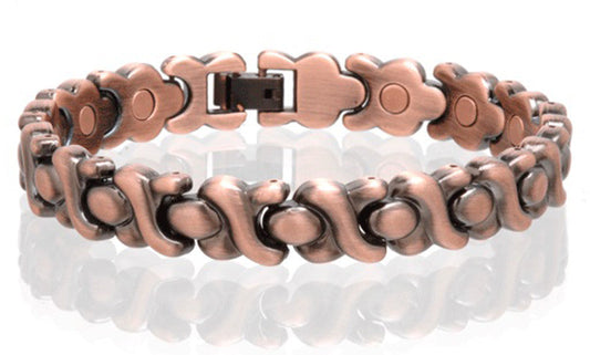 Buy COPPER MAGNETIC LINK BRACELET style #L03 Bulk Price