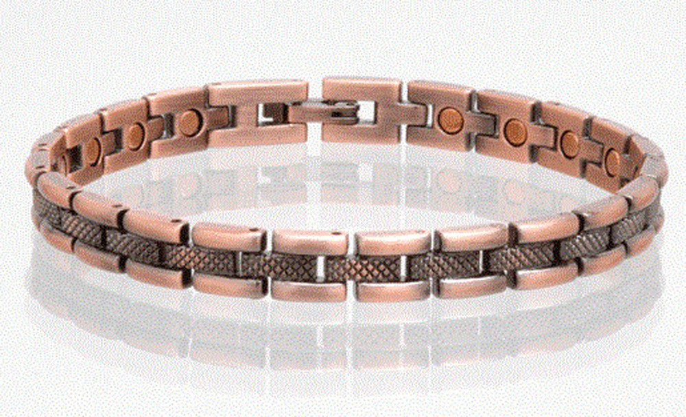 Buy SOLID COPPER MAGNETIC LINK BRACELET style #L71 Bulk Price