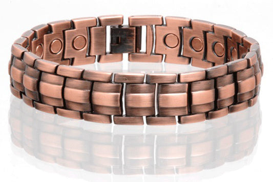 Buy SOLID COPPER MAGNETIC LINK BRACELET style #LE Bulk Price