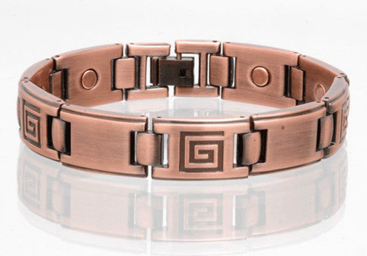 Buy SOLID COPPER MAGNETIC LINK BRACELET style #LG Bulk Price