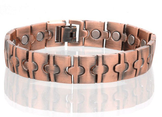 Buy SOLID COPPER MAGNETIC LINK BRACELET style #LP Bulk Price