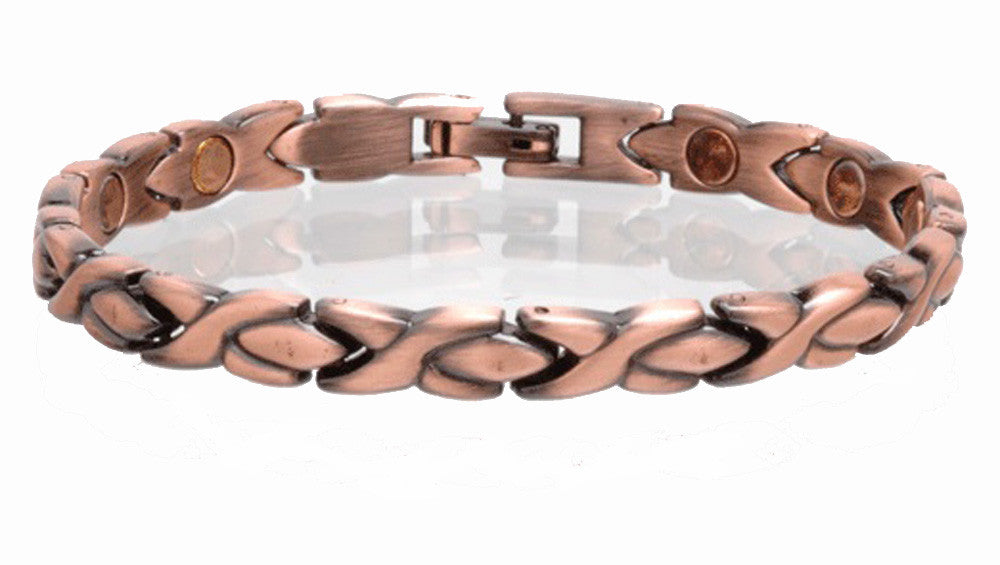 Buy SOLID COPPER MAGNETIC LINK BRACELET style #LXO Bulk Price