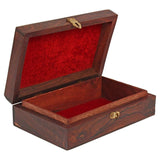 Wooden Decorated Brass Filled Box