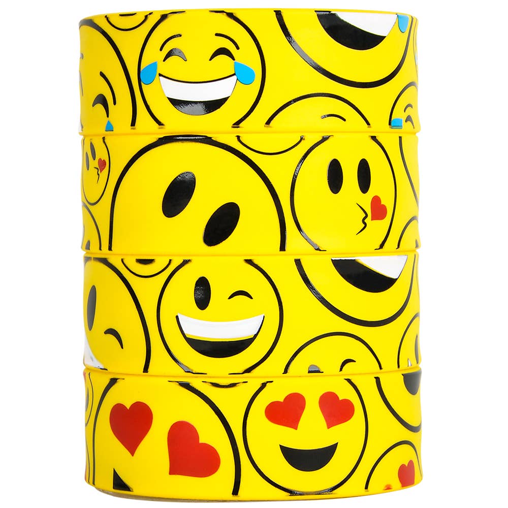 Buy EMOTICON SLAP BRACELET 9" in Bulk