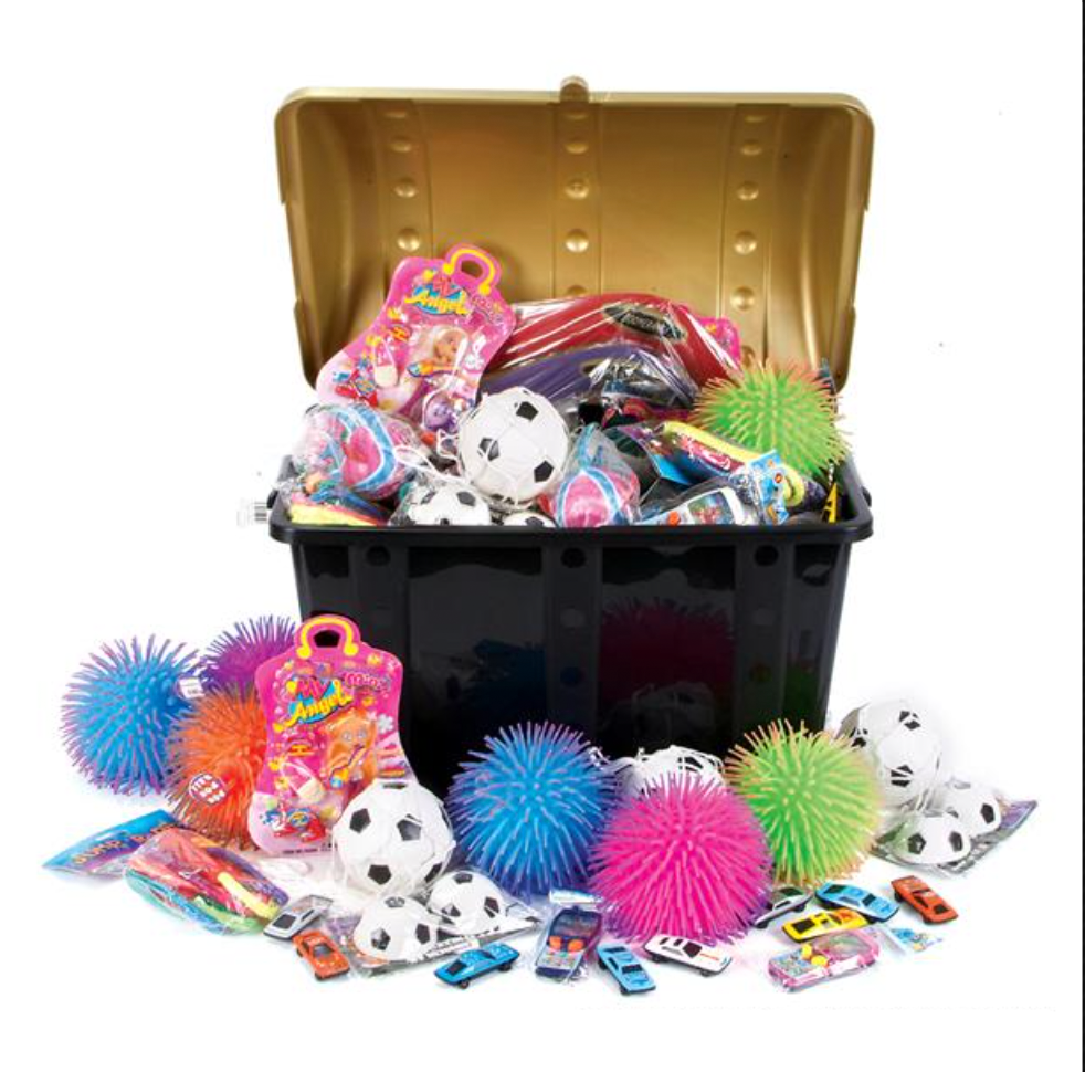 Buy PREMIUM TREASURE CHEST TOY ASSORTMENT (144PCS/CASE) in Bulk