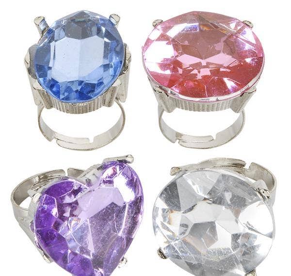 Buy GIANT FAUX DIAMOND RING 1" in Bulk