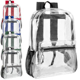 Classic 17 Inch Clear Backpack - Wholesale