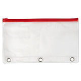 3 Ring Binder Clear Pencil Case - Assorted