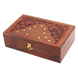 Wooden Decorated Brass Filled Box