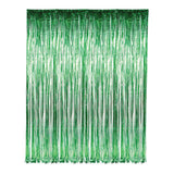 Buy GREEN FOIL FRINGE CURTAIN 36"X96" in Bulk