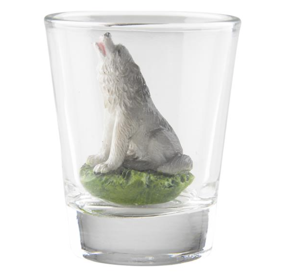 Buy WOLF DECORATIVE SHOT GLASS in Bulk