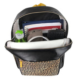 Wholesale Leopard Print Double Zippered Backpack ( 1 Case=24Pcs) 8.05$/PC