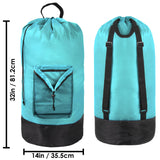 Wholesale Laundry Bag Backpack with Front Mesh Pocket