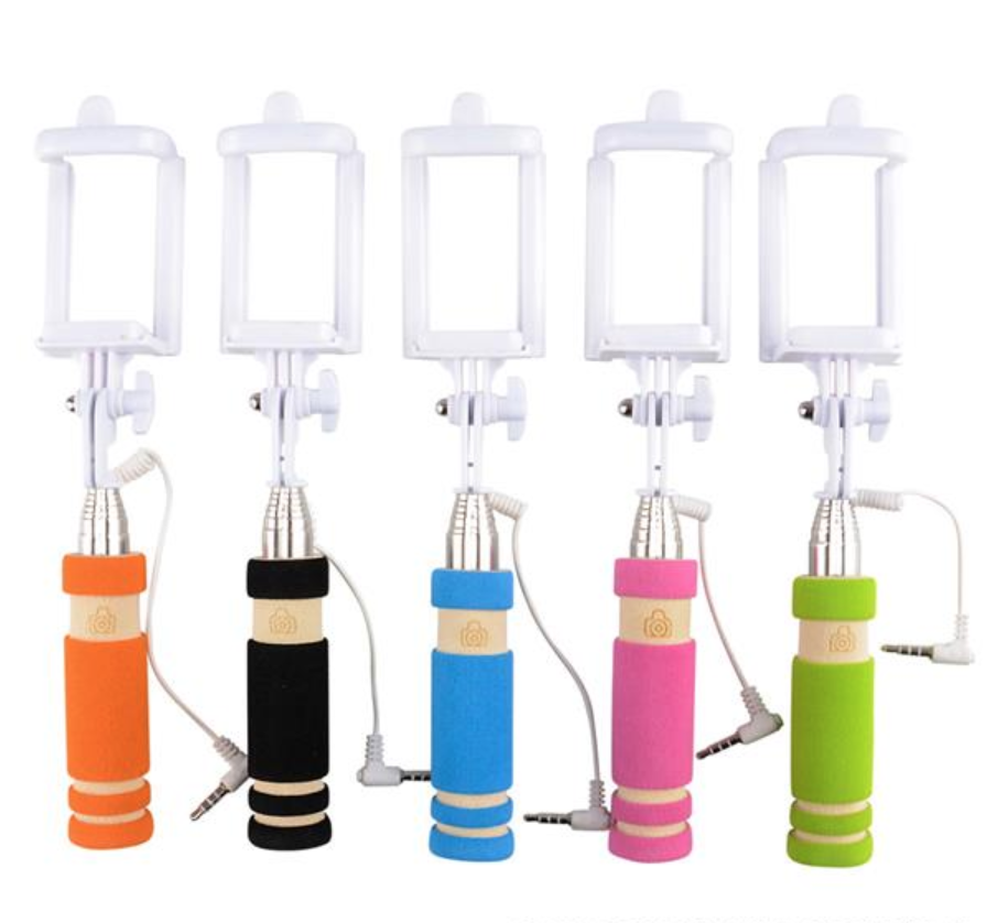 Buy WIRED MINI FOLDING SELFIE STICK in Bulk