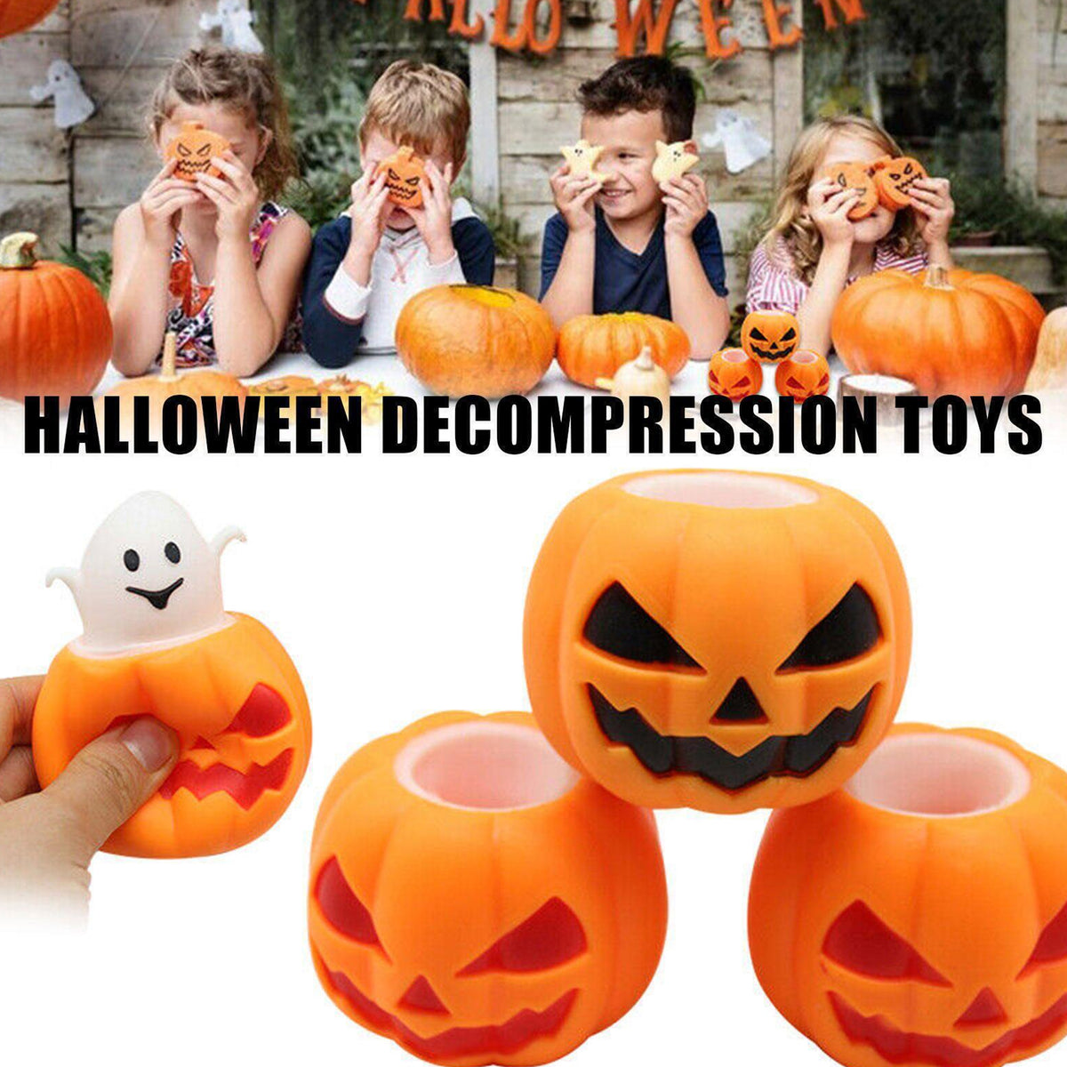 Halloween Pumpkin Stress Relief Toys