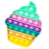 Rainbow Cupcake Pop It Toys