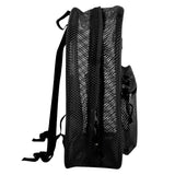 Premium 17 Inch Mesh Backpack - Black ( 1 Case= 24Pcs) 11.45$/pc