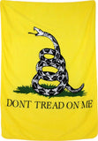 Wholesale YELLOW GADESDEN DON'T TREAD ON ME LARGE 50X60 IN PLUSH THROW BLANKET ( sold by the piece )