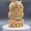 Wooden Handmade Carved Owl Statue 5-Inch