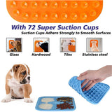 Dog Lick Pad - Silicone Treat Feeding Licking Mats with Suction - Slow Food Pad Mat For Dogs