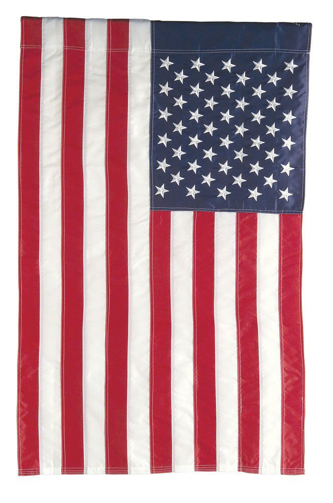 Buy USA AMERICAN NYLON EMBROIDERED-- 28" X 43" GARDEN FLAG Bulk Price